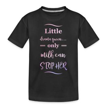 Drama Baby - Baby Sayings - Kids' Premium Organic T-Shirt - black - Front
