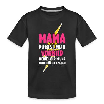 Mutter Muttertag Mama - Kinder Premium Bio T-Shirt - Schwarz - Vorne