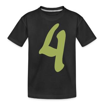 4 - Kids' Premium Organic T-Shirt - black - Front