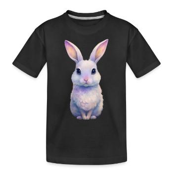 Cuterabbitrabbit - Kids' Premium Organic T-Shirt - black - Front