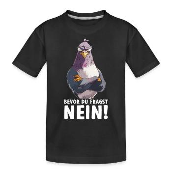 Pigeon Dove Bird Pigeon Breeder Before You Ask - Kids' Premium Organic T-Shirt - black - Front