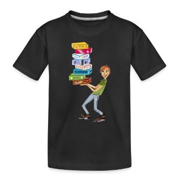 Board Game Fan - Kids' Premium Organic T-Shirt - black - Front