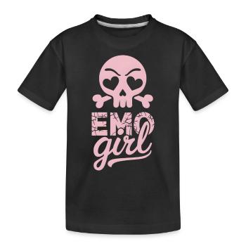 Emo Girl! - Kinder Premium Bio T-Shirt - Schwarz - Vorne