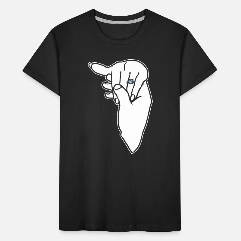 Engagement Wedding Ring Hand Kids' Premium Organic T-Shirt