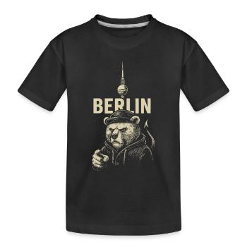 Capital Rebel - Kids' Premium Organic T-Shirt - black - Front