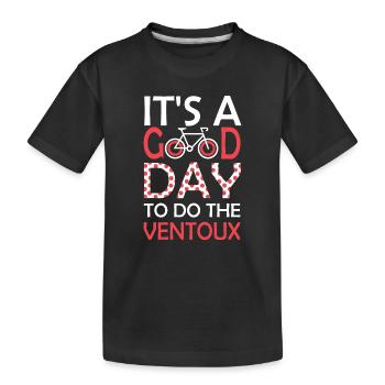 Ascension Mont Ventoux Cyclist Gift Bike - Kids' Premium Organic T-Shirt - black - Front