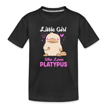 ornithorynque - T-shirt bio Premium Enfant - noir - Devant