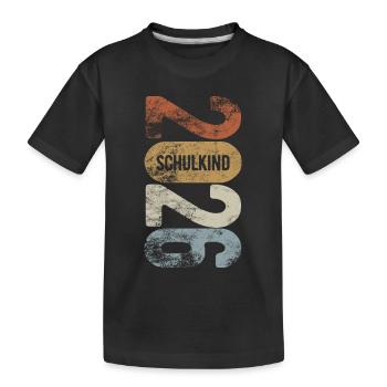 Enfant scolaire 2026 - Inscription scolaire - Première année - T-shirt bio Premium Enfant - noir - Devant