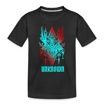 UNKNOWN Cyber Sigilism Tattoo - Y2K Futurist Triba - Kids' Premium Organic T-Shirt - black - Front