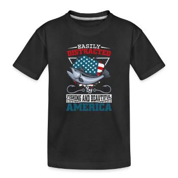 Pêcheurs Pêcheurs Pêcheurs Pêcheurs Pêcheurs Sportifs - T-shirt bio Premium Enfant - noir - Devant