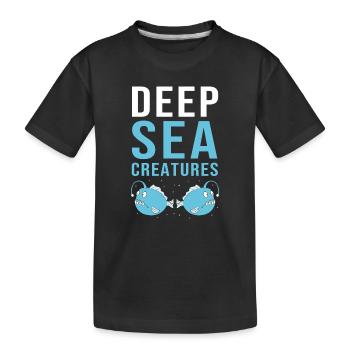 Frogfish - Kids' Premium Organic T-Shirt - black - Front