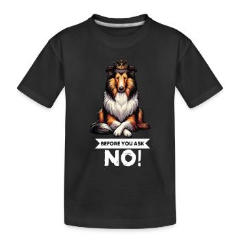 Avant de demander Collie, Collieowner Collie, Collie. - T-shirt bio Premium Enfant - noir - Devant
