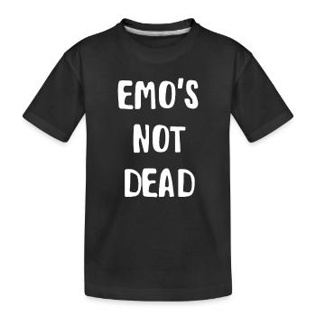 emo not dead - Kids' Premium Organic T-Shirt - black - Front