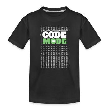 Codemodus An – Programmierung von Softwareentwickler Programmierer - Kinder Premium Bio T-Shirt - Schwarz - Vorne