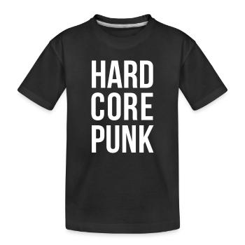 Hardcore Punk Bold Typografie - Kinder Premium Bio T-Shirt - Schwarz - Vorne