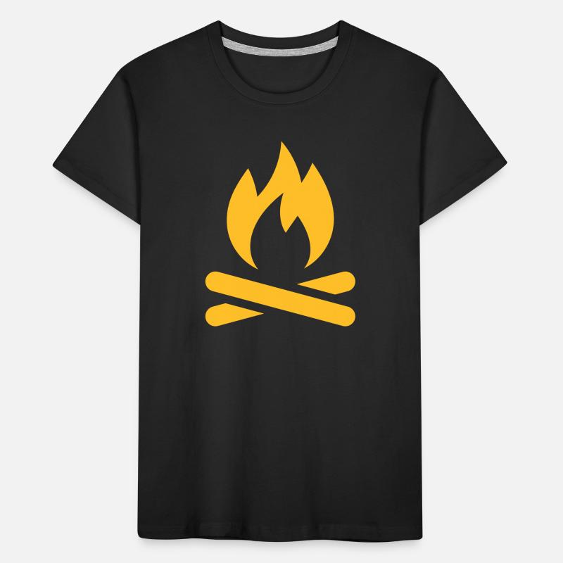 Feu de camp de feu T-shirt bio Premium Enfant