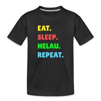 Helau Fasching Kostüm Verkleidung - Kinder Premium Bio T-Shirt - Schwarz - Vorne