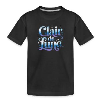 Clair de lune - T-shirt bio Premium Enfant - noir - Devant