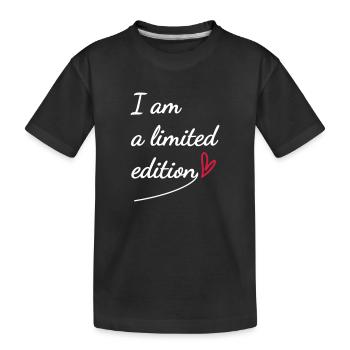 Je suis une édition limitée - T-shirt bio Premium Enfant - noir - Devant