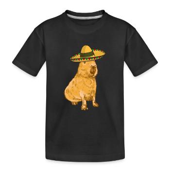 Capybara mexicain - T-shirt bio Premium Enfant - noir - Devant