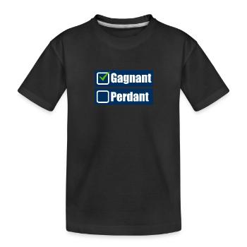 Gagnant - T-shirt bio Premium Enfant - noir - Devant