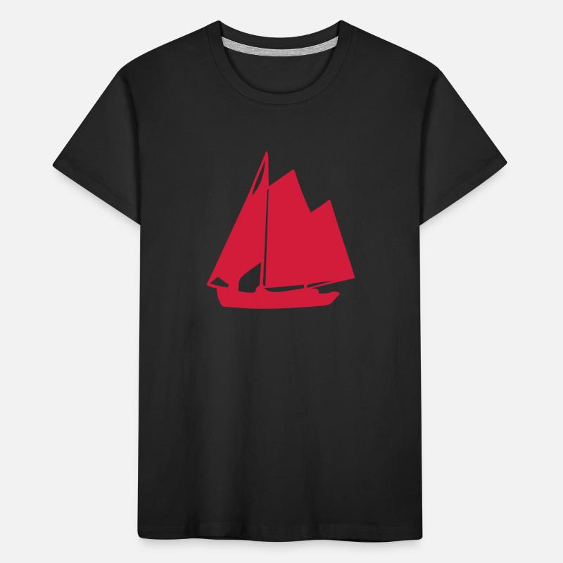 voilier8 Boot Boot Boot barca barco Kinder Premium Bio T-Shirt