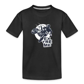 Motocross homme enfant club sport moto motard - T-shirt bio Premium Enfant - noir - Devant