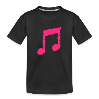 Musique musique Design Chanteur - T-shirt bio Premium Enfant - noir - Devant