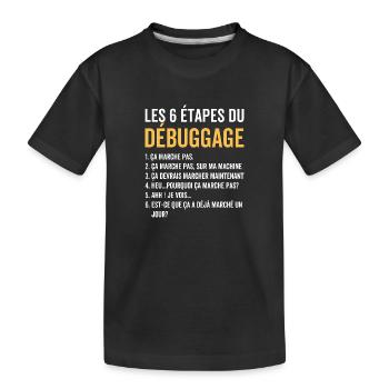 Cadeau Informatique Rigolo pour Programmeur - T-shirt bio Premium Enfant - noir - Devant