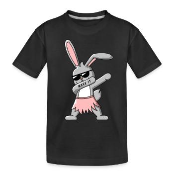 Dab Dance Bunny T-Shirt Design - T-shirt bio Premium Enfant - noir - Devant