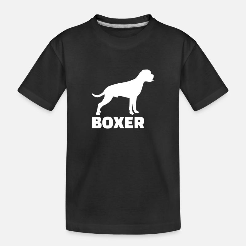 Boxer - Kinder Premium Bio T-Shirt - Schwarz