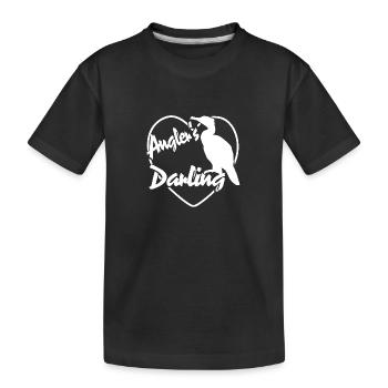 Le Cormoran - Le favori du pêcheur sportif - T-shirt bio Premium Enfant - noir - Devant