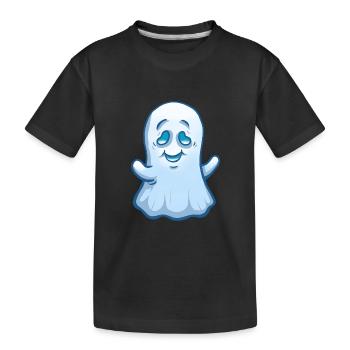 Ghost - Kids' Premium Organic T-Shirt - black - Front