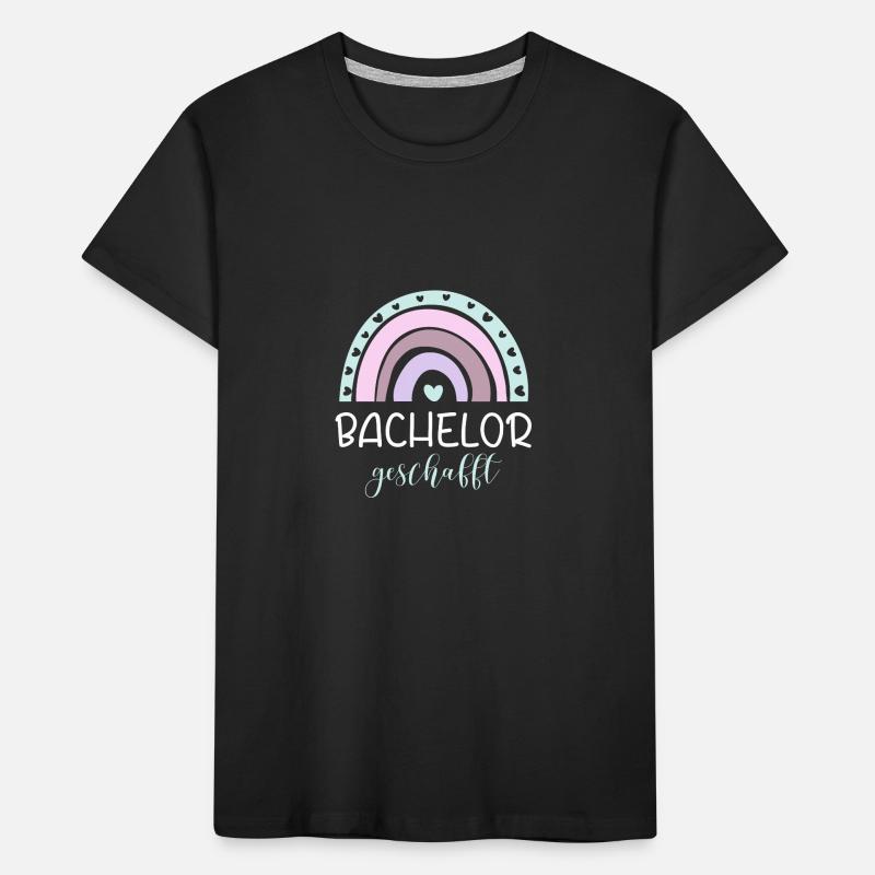 Bachelor Geschafft Absolventin Kinder Premium Bio T-Shirt