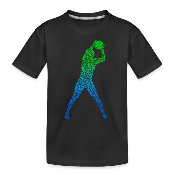 Gardien de but de football Gardien de but de football garçon - T-shirt bio Premium Enfant - noir - Devant