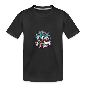 Armure médiévale de la Renaissance Knight Knight - T-shirt bio Premium Enfant - noir - Devant