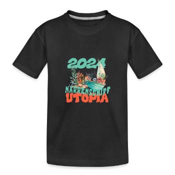 L’utopie de la Nef des fous en 2024 - T-shirt bio Premium Enfant - noir - Devant
