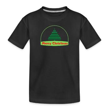 Merry Cristmas - T-shirt bio Premium Enfant - noir - Devant
