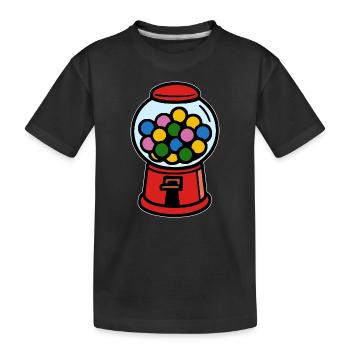 Kaugummiautomat 90er Retro Kindheit - Kinder Premium Bio T-Shirt - Schwarz - Vorne