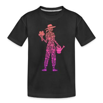 Garden, Hobby Gardener, Florist, Women, Gardener - Kids' Premium Organic T-Shirt - black - Front