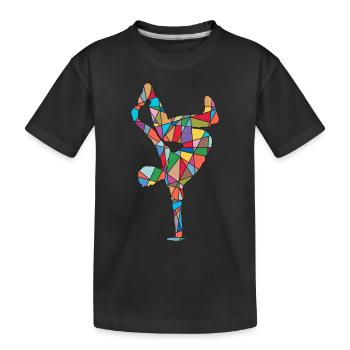 Breakdance Danse Breakdancer Breakdancer Garçons - T-shirt bio Premium Enfant - noir - Devant