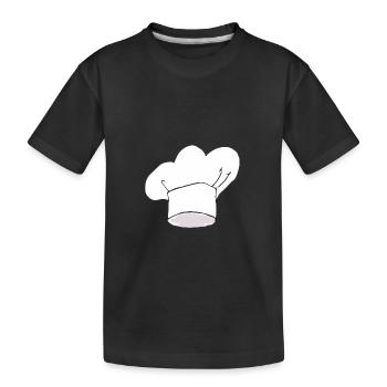 Chapeau de Chef - T-shirt bio Premium Enfant - noir - Devant