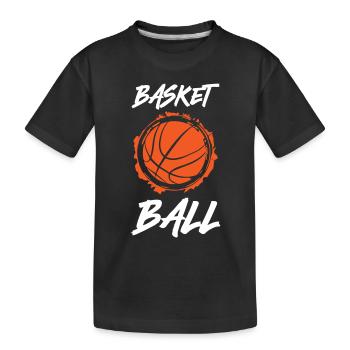 Basket-ball - T-shirt bio Premium Enfant - noir - Devant
