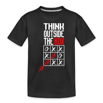 think outside the box - T-shirt bio Premium Enfant - noir - Devant