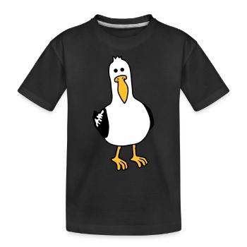 curieux moeve drôle plage - T-shirt bio Premium Enfant - noir - Devant