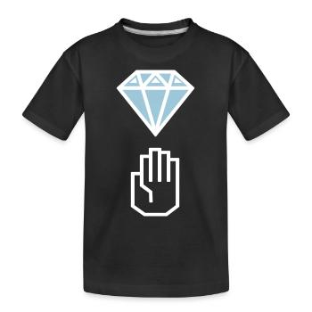 Diamond hands - T-shirt bio Premium Enfant - noir - Devant