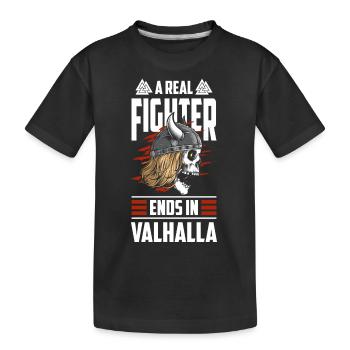 Mythologie viking nordique - T-shirt bio Premium Enfant - noir - Devant
