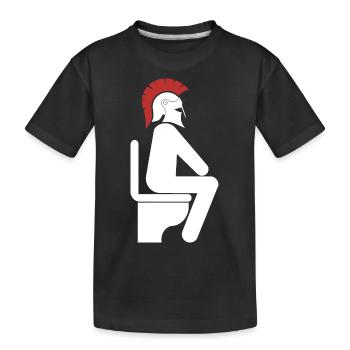 WC - Kinder Premium Bio T-Shirt - Schwarz - Vorne