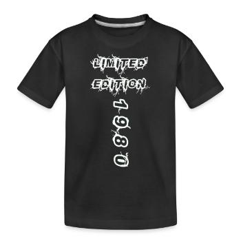 1980 - Kinder Premium Bio T-Shirt - Schwarz - Vorne