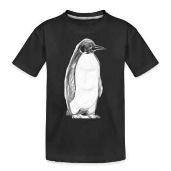 Illustration de pingouin - T-shirt bio Premium Enfant - noir - Devant